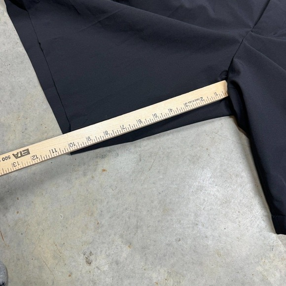 Slazenger Mens Golf Shorts 36x10 Black Stretch Lightweight Flat Front Pockets - Picture 7 of 8